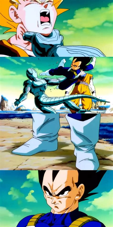 Share the best gifs now >>>. Vegeta saves Goku from Cooler | Dragon ball wallpapers ...