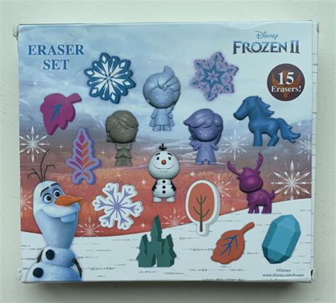 Disney Frozen 2 Erasers Set 15 Pack Frozen T New Slightly Damaged Box Ebay