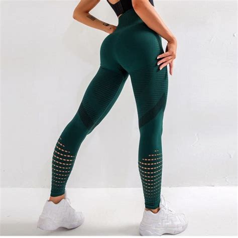 svokor high waist fitness leggings women sexy seamless leggings hollow printed workout pants