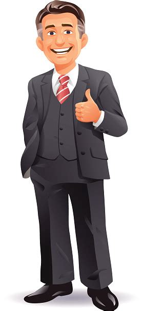Businessman Ceo Stock Illustration Download Image Now Thumbs Up