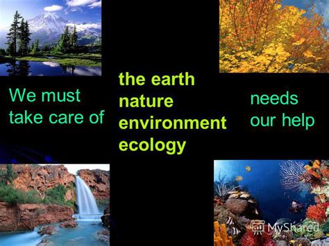 Презентация на тему We Must Take Care Of The Earth Nature Environment