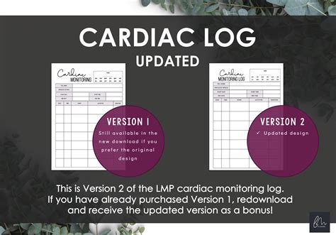 Cardiac Monitoring Log Printable 24 Hour Holter Monitor Etsy Australia