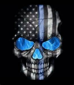 Review Of Thin Blue Line Skull Wallpaper References