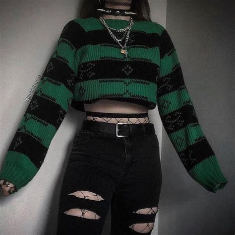 grunge inspo on instagram “which outfit would you wear 1 2 follow grungeeinspo