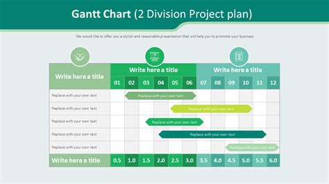 Gantt Chart Diagram 2 Division Project Plan