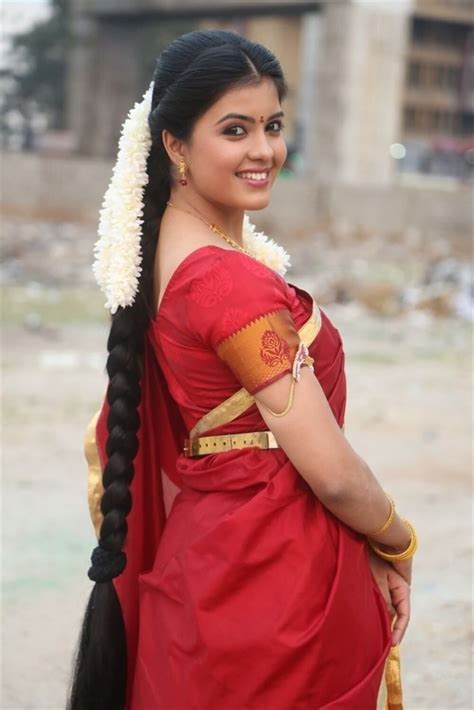 South Indian Woman With Long Braid And Fresh Jasmines In Her Hair South Indian Actress Hot