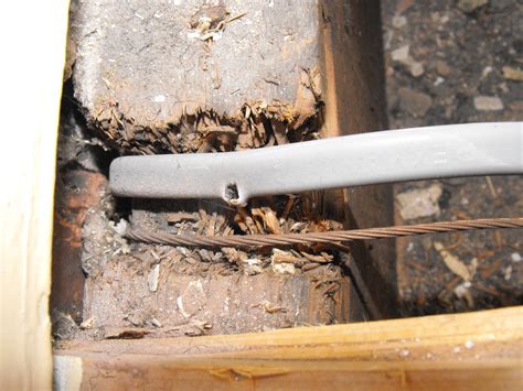 Nail Punctured Pvc Pvc Cable This Fault Is Avoided If Building