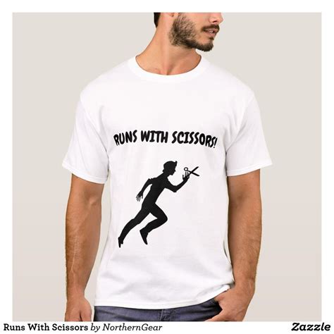 Runs With Scissors T Shirt Sports Shirts Running Shirts Shirts