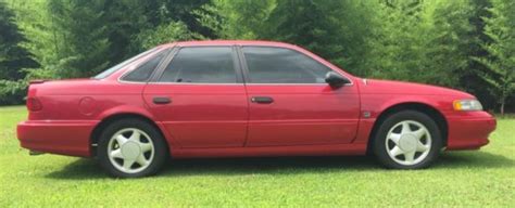 1993 Ford Taurus Sho Red 5 Speed Manual Classic 1993