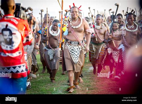 Ludzidzini Swasiland Afrika König Mswati Iii Von Swasiland Bei Der