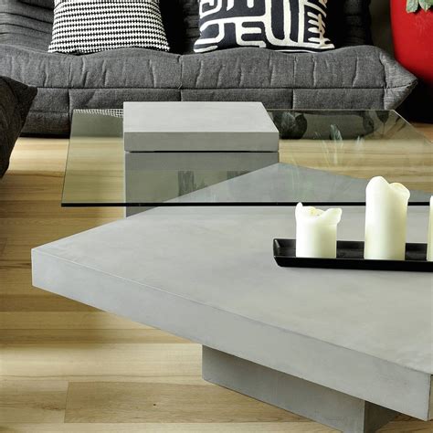 Concrete Coffee Table Polished Cement Furniture Uk Lyon Beton Dealer