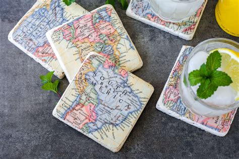 Map Coaster Diy Sincerely Katerina