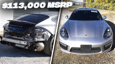 Rebuilding A Smashed Gts Porsche Panamera Episode 1 Youtube