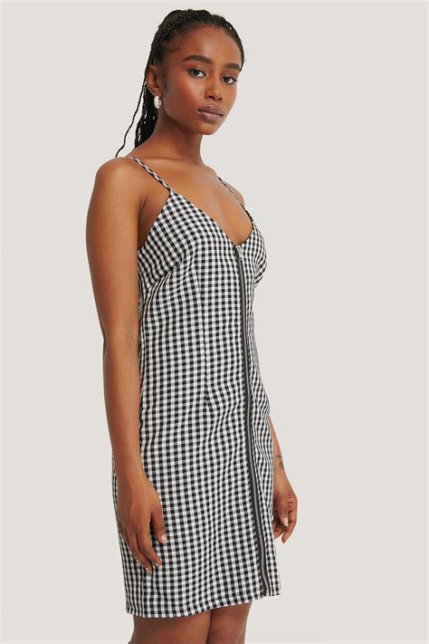 Checkered Mini Dress Multicolor Na