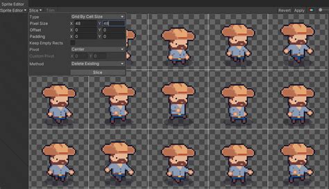 How To Easily Slice A Spritesheet In Unity Shooting Dux