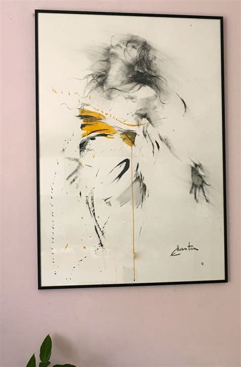 Ewa Hauton 100x70cm Dance Inkpainting Abstract Pencil Drawings