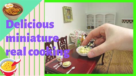 Small Cooking Kitchen Stir Fry Mini Food Recipe Miniature Cooking
