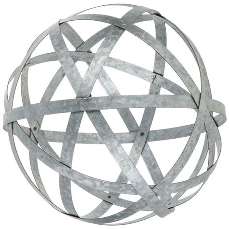 Galvanized Metal Band Decorative Sphere Large Hobby Lobby 1137843