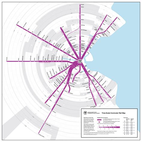 Unofficial Map Boston Mbta Commuter Rail Transit Maps