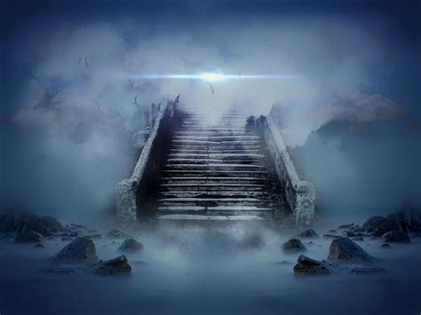 Don't bite into the fear. Paintings of stairways to heaven | Stairway To Heaven ...