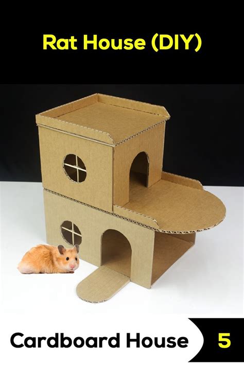 How To Make House For Rat Out Of Cardboard Hamster Diy Hamster House