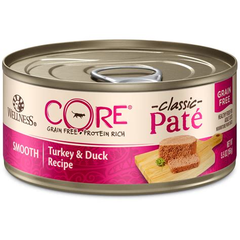 And with meals available in a variety of textures and flavors, including pates, shreds. Wellness CORE Natural Grain Free Turkey & Duck Pate Wet ...