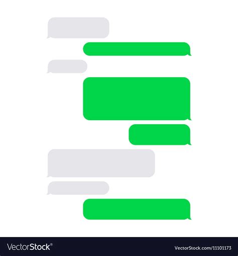 Text Message Graphic Template