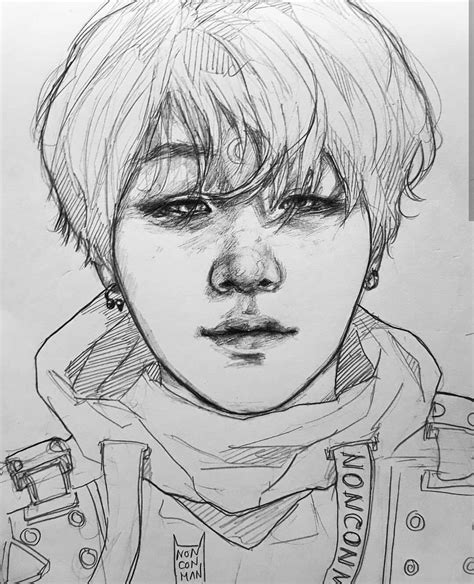 Yoongi Fanart ♡ Desenhos Aleatórios Bts Desenho Desenhos