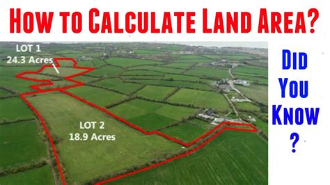 How To Calculate Land Area Easy Method Youtube
