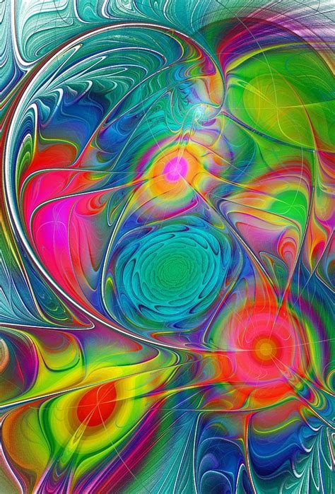 Psychedelic Colors Digital Art By Anastasiya Malakhova Fine Art America