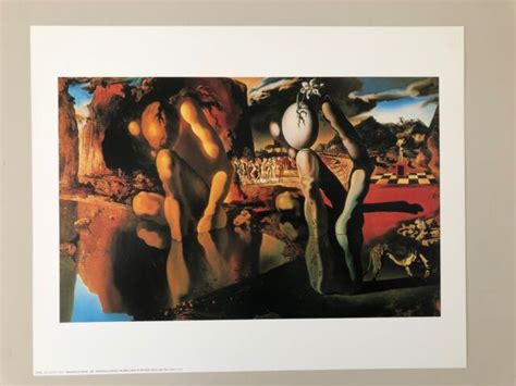 Dalimetamorphosis Of Narcissus1936 Rare Authentic 1990 Art Print Ebay