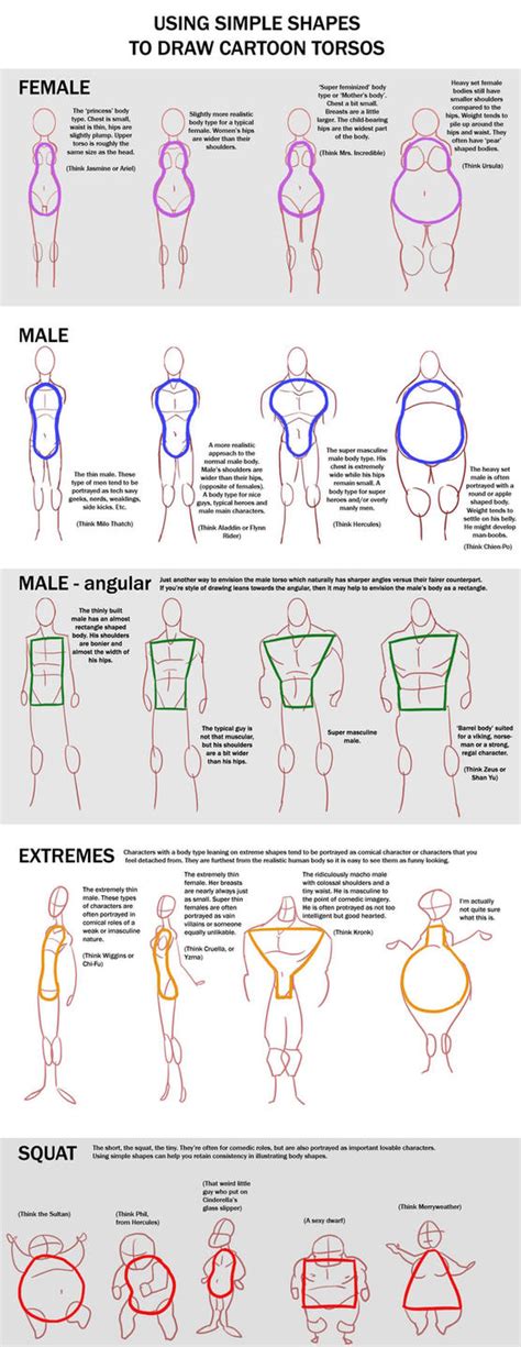 See medical drawing examples and more. Chart - Cartoon Torso by macawnivore on DeviantArt