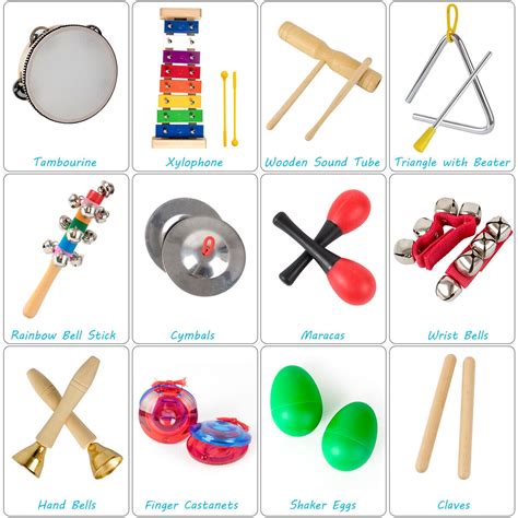 Orff Toy Toddler Musical Instruments Toys Set For Kids Baby Percussion