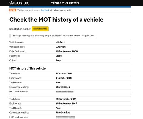 New Government Tool Lets You Check Any Vehicles Mot History
