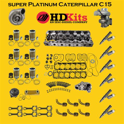 Super Platinum Overhaul Kit Caterpillar C15 Engine 6nz