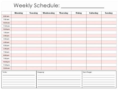 Free Printable Weekly Appointment Sheets Fanny Printable