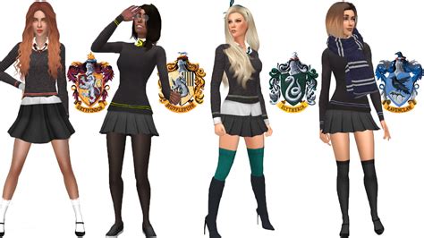 דבורה זריזות חוט Harry Potter Uniform Sims 4 מזג אוויר תרבות עצלות