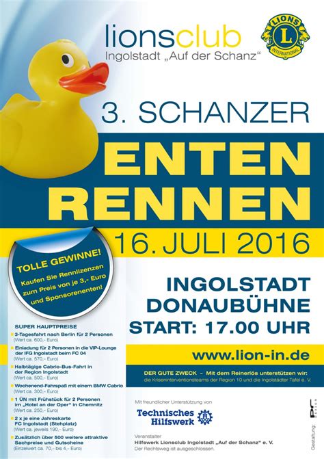Ingolstadt online gmbh, manchinger straße 72, 85053 ingolstadt. 3.Schanzer Entenrennen | Samstag, 28.05.2016 | Ingolstadt