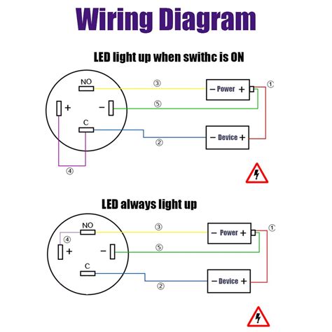 Illuminated Push Button Wiring Diagram Illuminated Push Button Switch