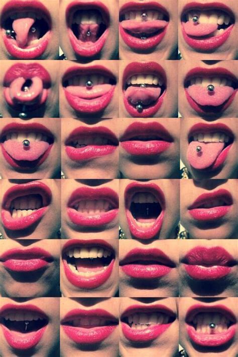 Image About Smile In Awesome 🙊 By Shanon Brouillet Mouth Piercings Face Piercings Tongue