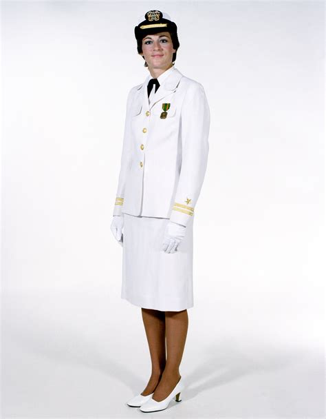 Uniform Full Dress White A Female Navy Officers Us National