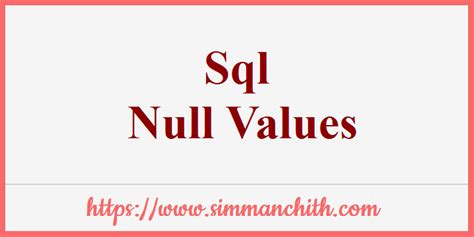 How To Find Null Values In Sql Table Brokeasshome Com