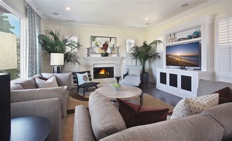 This family room is used for more than just watching tv, so the set is tucked away to the side. Small Living Room With Fireplace Decorating Ideas - Modern ...
