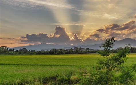 Last Nights Beautiful Sunset In Chiang Mai Thailand Oc 5984x3743