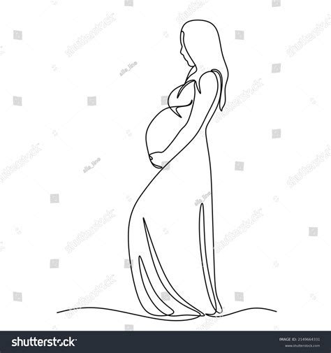 2416 Pregnant Lady Outline Images Stock Photos And Vectors Shutterstock