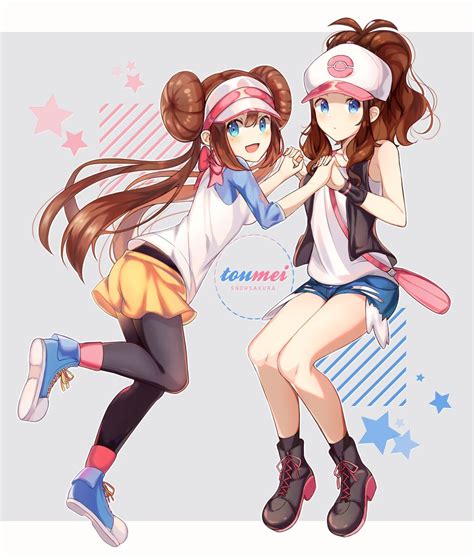 Rosa And Hilda Pokemon And More Drawn By Snowsakurachan Danbooru