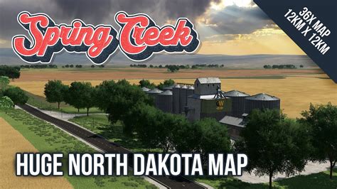 Spring Creek North Dakota Huge 12km X 12km Map Farming Simulator