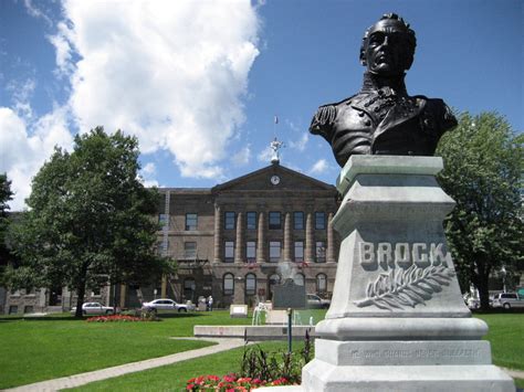Statue Of General Isaac Brock In Brockville Ontario Canada Image