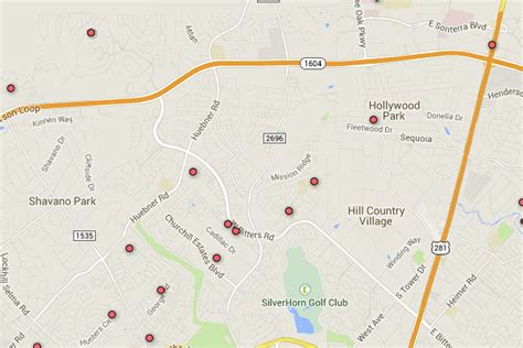 Registered Sex Offender Map Of San Antonio Area ZIP Codes