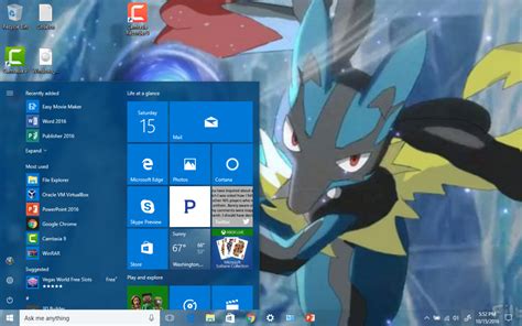 Multimedia Lucario Theme For Windows 10 And 11 By New Founding Fathers